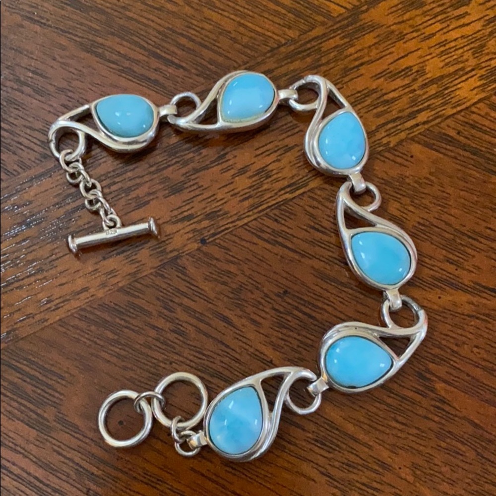 Larimar sterling bracelet